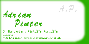 adrian pinter business card